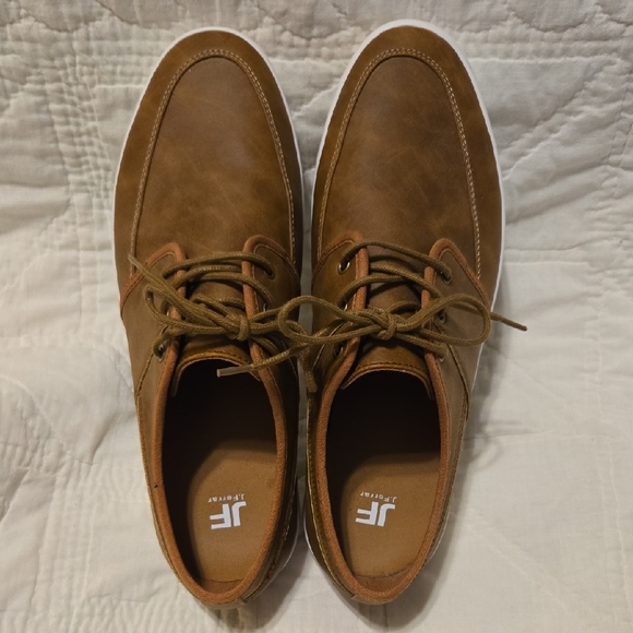 JF J.Ferrar Tan Boat Shoes - Picture 1 of 8